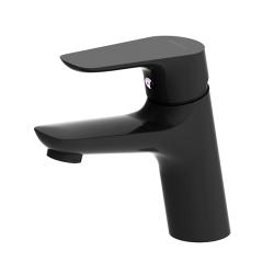 Смеситель для раковины/умывальника Damixa Jupiter однорычажный, неповоротный, керамический, длина излива 117 мм, латунь, цвет черный