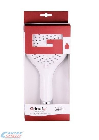 Лейка для душа G-lauf 5-режимная в блистерной упаковке белый хром UHS-1232