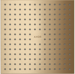 Верхний душ AXOR ShowerSolutions 250/250 1jet, потолочный/скрытый монтаж, квадратный, с 1 режимом, размер 25х25 см, металлический, цвет: шлифованная бронза, для душа/ванной