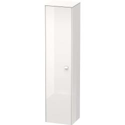 Пенал Duravit Brioso L, 42x36x177 см, подвесной, (левый), с дверцей, с полкой, со стеклянными полками, цвет: белый глянец, в ванную комнату