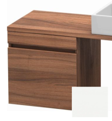 Тумба/шкафчик для консоли/столешницы Duravit DuraStyle под раковину 50х54,8х51,2 см, подвесная, ДСП, цвет: орех/белый матовый, 1 выдвижной ящик, прямоугольная