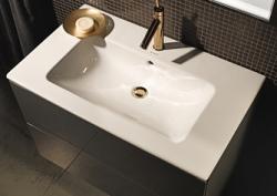 Раковина DURAVIT ME by Starck, WonderGliss 103х49х17,5 см, подвесная, прямоугольная, санфарфор, цвет белый шелковисто-матовый, с 1 отверстием под смеситель, антигрязевое покрытие