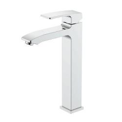 Смеситель для раковины/умывальника Raglo R01.15 однорычажный, высокий, неповоротный, фиксированный, излив длина 166 мм высота 255 мм латунь, цвет хром