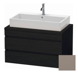 Тумба под раковину для консоли/столешницы Duravit DuraStyle 90х54,8х51,2 см, подвесная, ДСП, цвет: дуб черный/базальт, 2 выдвижных ящика, прямоугольная