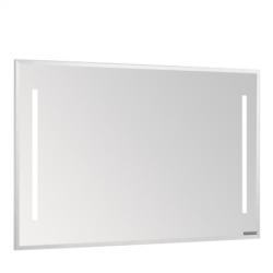 Зеркало Акватон Отель 120, 120х65,4 см, со стеклянной полкой, с LED/ЛЕД-подсветкой, с подогревом, прямоугольное, выключатель, для ванны, навесное/подвесное/настенное