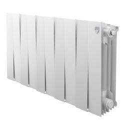 Радиатор отопления Royal Thermo PianoForte 300 Bianco Traffico (10 секций) биметаллический, боковое подключение, для квартиры, дома, водяные, мощность 1230 Вт, настенный, батарея, белый