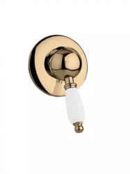 Смеситель для душа Cezares Elite, встраиваемый, однорычажный, без излива, керамический, латунь, внутренний (скрытый монтаж), цвет бронза