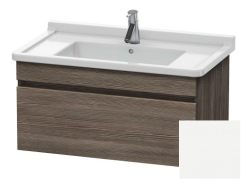 Тумба/шкафчик для консоли/столешницы Duravit DuraStyle под раковину 80х47,8х51,2 см, подвесная, ДСП, цвет: сосна серебристая/белый матовый, 1 выдвижной ящик, прямоугольная