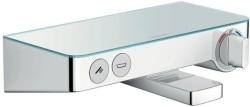 Смеситель для ванны Hansgrohe ShowerTablet Select термостатический, наружного монтажа, настенный, излив 19,2 см, без шланга/лейки, латунь, цвет хром