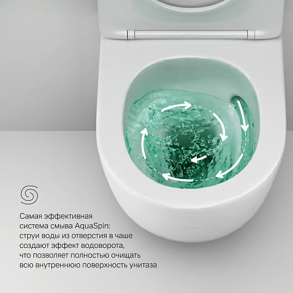 Унитаз подвесной AM.PM Like цвет белый, 370x485x370 мм, торнадо, безободковый, антивсплеск с сиденьем микролифт