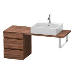 Тумба/шкафчик для консоли/столешницы Duravit DuraStyle под раковину 40х47,8х51,2 см, подвесная, ДСП, цвет: орех темный, 2 выдвижных ящика, прямоугольная