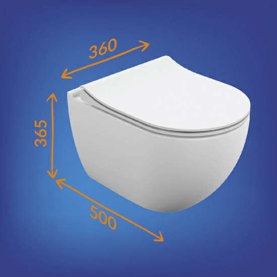 Комплект унитаза с инсталляцией Cersanit BRASKO SMART DPL EO slim инсталляция AQUA 40 SMART M кнопка ESTETICA пластик белый LP