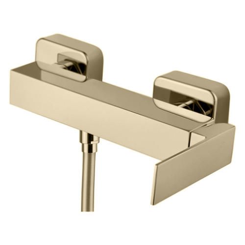 Смеситель для душа Webert Pegaso однорычажный, керамический, настенный, без излива/шланга/лейки, латунь матовое золото