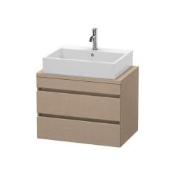 Тумба/шкафчик для консоли/столешницы Duravit DuraStyle под раковину 80х47,8х51,2 см, подвесная, ДСП, цвет: лен, 2 выдвижных ящика, прямоугольная