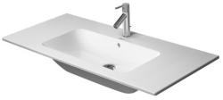 Раковина DURAVIT ME by Starck, WonderGliss 103х49х17,5 см, подвесная, прямоугольная, санфарфор, цвет белый, с 2 отверстиями под смеситель, антигрязевое покрытие, слив/перелив