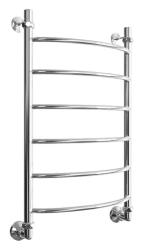 Полотенцесушитель Двин R 80/50, водяной (1"-1/2" К1  Полированный), универсальное подключение, нержавеющая сталь, настенный, форма лесенка, цвет хром, к отоплению и ГВС, для отопления, обогрева в ванной