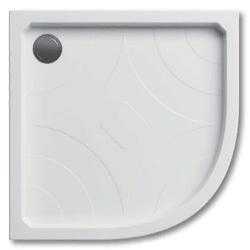 Душевой поддон Koller Pool Grace 90х90 см, полукруглый/угловой/четверть круга, акриловый, средний, цвет- белый, с бортиком, антискользящий