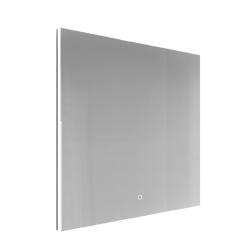 Зеркало Azario Алмина, 100х80 см, с LED/ЛЕД-подсветкой, с подогревом, прямоугольное, выключатель сенсорный, для ванны, навесное/подвесное/настенное