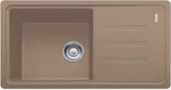 Мойка кухонная Franke MALTA BSG 611-78, 78х43,5 см, врезная, искусственный гранит (Fragranite+), прямоугольная, цвет миндаль, без отверстия под смеситель, с крылом, оборачиваемая