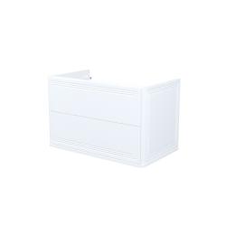 Тумба под раковину IDDIS Oxford Neo, 808х469х500 мм, подвесная, 2 выдвижных ящика, МДФ, цвет белый, система плавного закрывания, прямоугольная, универсальная, в ванную комнату OXN80W0i95