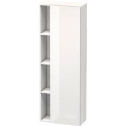Пенал Duravit DuraStyle, 50x24x140 см, подвесной, (правый), с дверцей, с закрытыми/открытыми полками, цвет: белый глянец, в ванную комнату