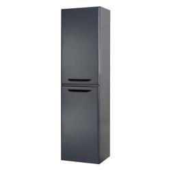 Пенал Cezares Eco 40, 40х30х150 см, подвесной, (правый/левый/универсальный), 2 распашные дверцы, цвет графит, в ванную комнату