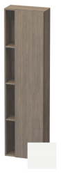 Пенал Duravit DuraStyle, 50x24x180 см, подвесной, (правый), с дверцей, с закрытыми/открытыми полками, цвет: дуб терра/белый матовый, в ванную комнату
