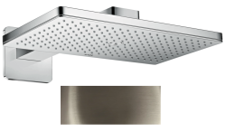 Верхний душ AXOR ShowerSolutions 460/300 3jet, с потолочным подсоединением, потолочный монтаж, прямоугольный, с 3 режимами, размер 46,6х30 см, металлический, цвет: полированный никель, для душа/ванной