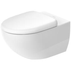 Унитаз Duravit Architec 36,5х57,5 см, подвесной, цвет белый, санфарфор, овальный, горизонтальный (прямой) выпуск, под скрытый бачок/инсталляцию, безободковый, без сиденья, для туалета/ванной комнаты