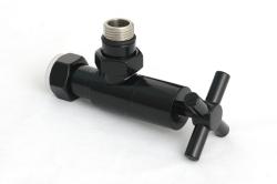 Вентиль Сунержа угловой крест G 1/2" НР х G 3/4", цвет глубокий черный