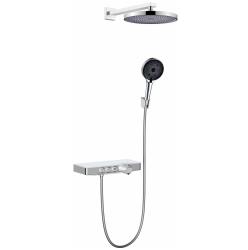 Душевая система BERGES MORANS с изливом и термостатом, внутренний (скрытый монтаж), хром, пластик, для ванной