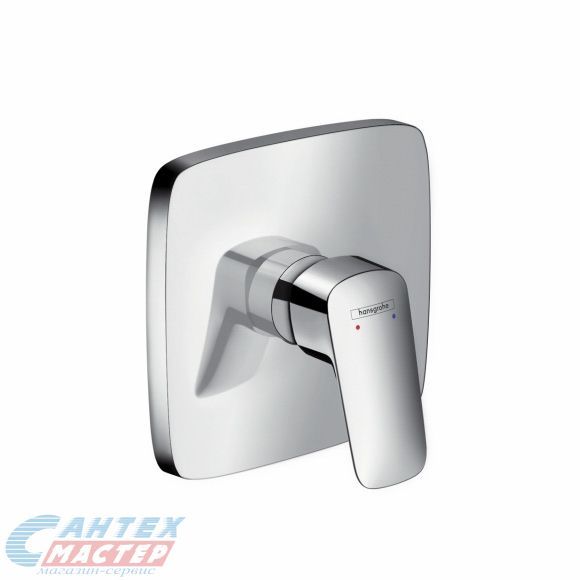 Смеситель для душа Hansgrohe Logis однорычажный, скрытого монтажа, керамический, настенный, без излива/шланга/лейки, латунь хром