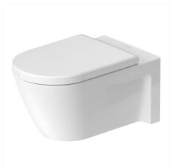 Унитаз Duravit Starck 2 WonderGliss 37,5х62 см, подвесной, цвет белый, санфарфор, овальный, горизонтальный (прямой) выпуск, под скрытый бачок/инсталляцию, ободковый, без сиденья, антигрязевое покрытие, для туалета/ванной комнаты