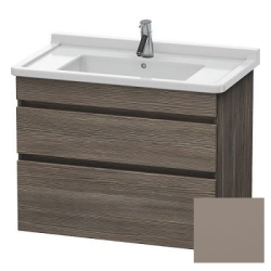 Тумба под раковину для консоли/столешницы Duravit DuraStyle 90х47,8х51,2 см, подвесная, ДСП, цвет: сосна терра/базальт, 2 выдвижных ящика, прямоугольная