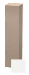Пенал Duravit DuraStyle, 40x36x180 см, подвесной, (левый), с дверцей, с полкой, со стеклянными полками, цвет: лен/белый матовый, в ванную комнату