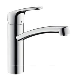Смеситель для кухни/мойки Hansgrohe Focus M41, 160 1jet, однорычажный, керамический, с поворотным изливом, длина 22 см, латунь, цвет хром, кухонный, хромированный, для водонагревателей открытого типа