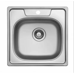 Мойка 503х503 см TopZero Wellinox серия COMFORT врезная, из нержавеющей стали, полированная, квадратная, отверстие под смеситель, слив-перелив, для кухни Мойка 503х503 см TopZero Wellinox серия COMFORT врезная, из нержавеющей стали, полированная, квадратная, отверстие под смеситель, слив-перелив, для кухни