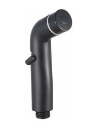 Гигиеническая лейка Esko HHS200Black ручная, округлая, 1 режим, цвет: черный матовый, пластик, однорежимная, для биде, к смесителю