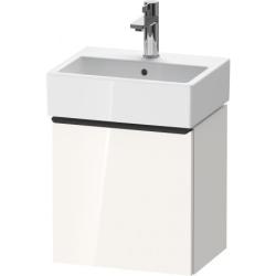 Тумба под раковину Duravit D-Neo, 43,4х32,2х44 см, подвесная, с распашной дверцей, ДСП, цвет: белый глянец, шкафчик навесной, прямоугольная, правая, в ванную комнату