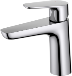 Смеситель для раковины/умывальника Aquatek Бетта однорычажный, неповоротный, фиксированный, излив длина 125 мм высота 98 мм латунь, цвет хром