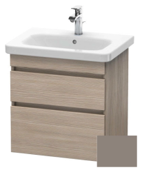 Тумба/шкафчик для консоли/столешницы Duravit DuraStyle под раковину 30х54,8х51,2 см, подвесная, ДСП, цвет: сосна серебристая/базальт, 2 выдвижных ящика, прямоугольная