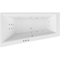 Ванна Excellent Sfera SMART, 170х100 см, акриловая, цвет- белый/хром, (с гидромассажем), с каркасом, асимметричная, левосторонняя, левая, приставная/встраиваемая
