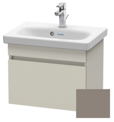 Тумба/шкафчик для консоли/столешницы Duravit DuraStyle под раковину 60х54,8х51,2 см, подвесная, ДСП, цвет: серо-коричневый/базальт, 1 выдвижной ящик, прямоугольная