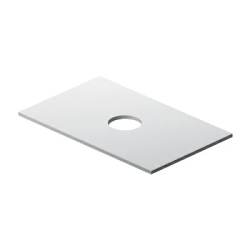 Столешница под раковину AM.PM Func 80, 80х1,6х50 см, ЛДСП, прямоугольная, цвет белый матовый, для накладной раковины/умывальника/рукомойника, с отверстием, на тумбу