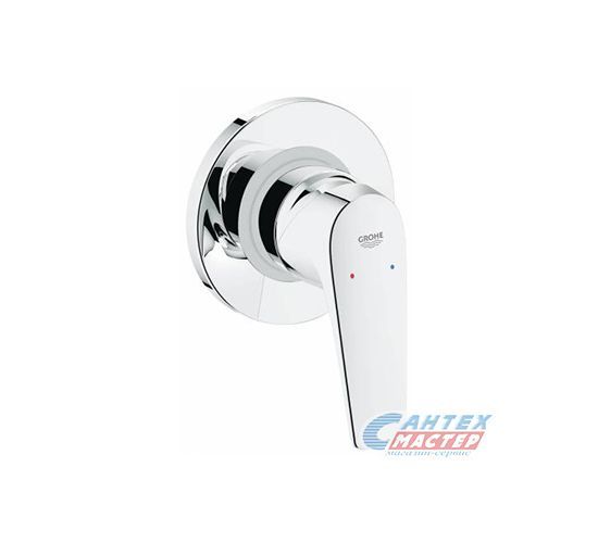 Смеситель для душа Grohe BauFlow однорычажный, скрытого монтажа, керамический, настенный, без излива/шланга/лейки, латунь хром