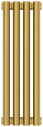 Радиатор отопления Сунержа Эстет-1 500х180 4 секции, цвет золото, универсальное подключение, нержавеющая сталь, трубчатый