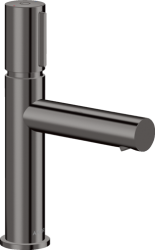 Смеситель для раковины/умывальника Axor Uno Select 110, однорычажный, фиксированный излив, длина излива 12,3 см, керамический, латунь, цвет полированный черный хром, с незапираемым сливным набором