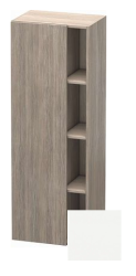 Пенал Duravit DuraStyle, 50x36x140 см, подвесной, (левый), с дверцей, с закрытыми/открытыми полками, цвет: сосна серебристая/белый матовый, в ванную комнату