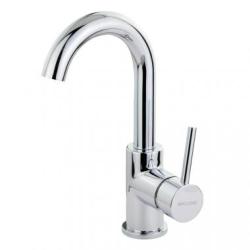 Смеситель для раковины Migliore Fortis, однорычажный, поворотный, длина 121 мм, керамический картридж, латунь, цвет хром