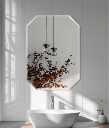 Зеркало GRADEONIKA Орион, 68.5х49.5 октагон без подсветки, форма восьмиугольник, для ванны, навесное/подвесное/настенное 51987